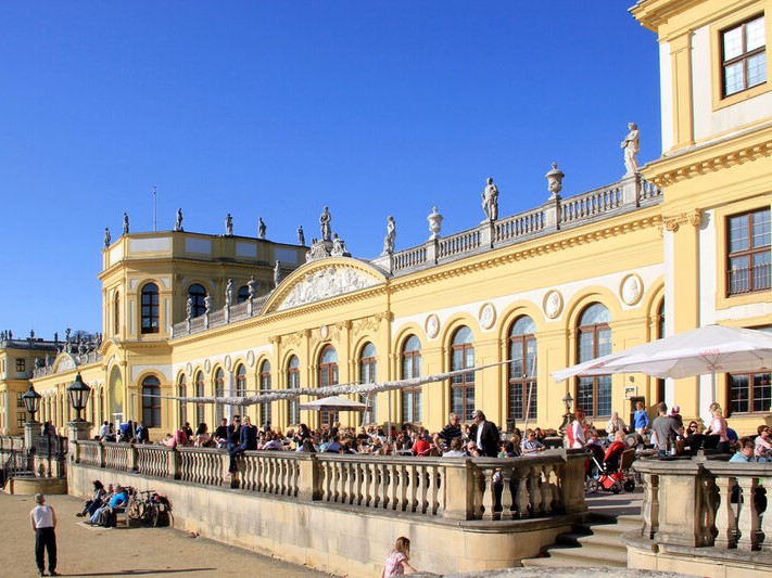 Blick auf die Orangerie in Kassel