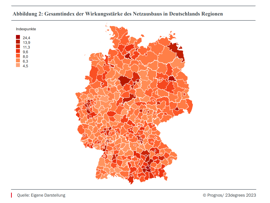 Deutschlandkarte, Innovationsindex Gesamtübersicht