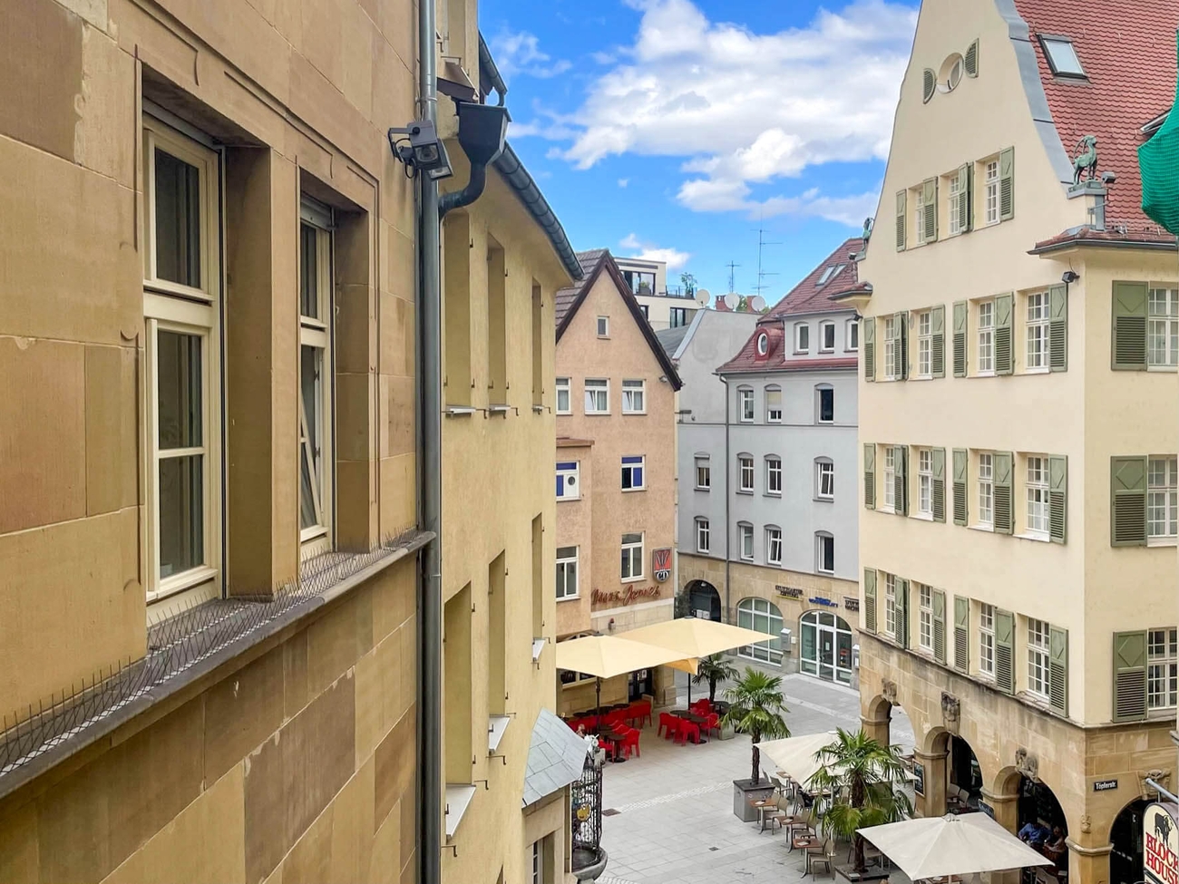 Stuttgart: Aussicht in die Altstadt vor unserem Büro