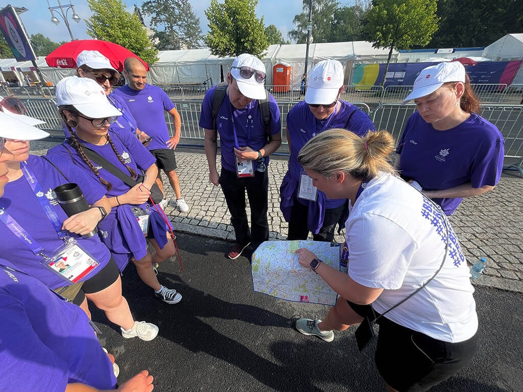 Volunteers bei den Special Olympics 2023