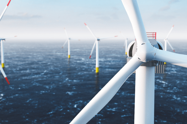 Offshore-Windpark auf hoher See