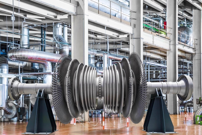 Steam turbine of thermal power plant.
