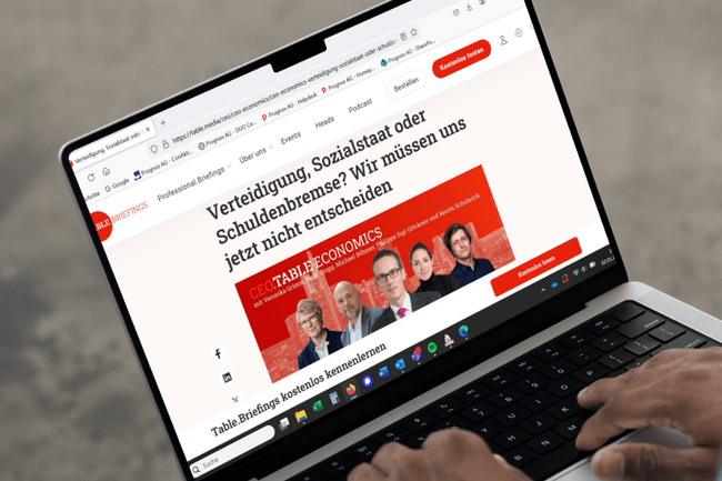 Dr. Michael Böhmer ist Kolumnist bei Table.Media