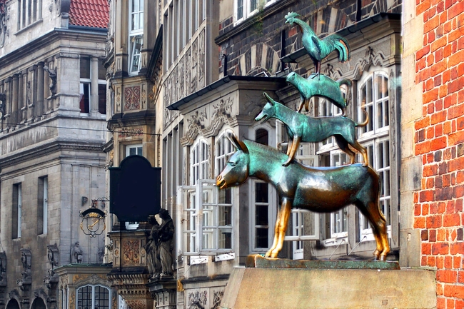 Statue der Bremer Stadtmusikanten