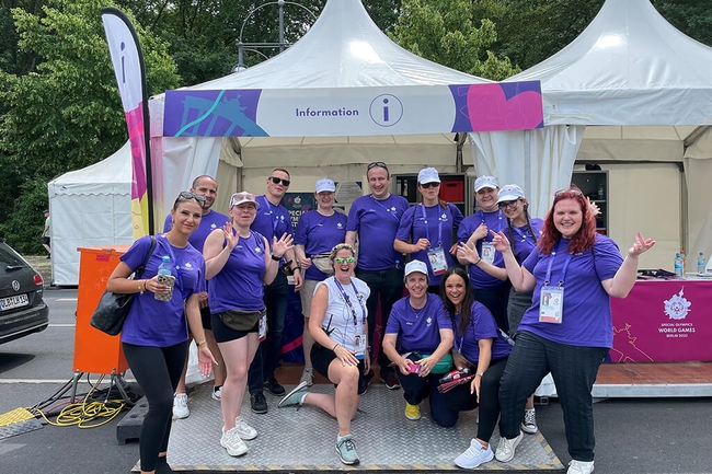 Volunteers bei den Special Olympics 2023