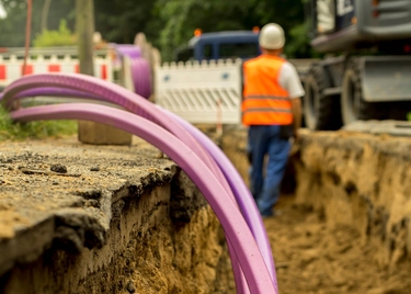 Konstruktion aus Fiberglas-Netzwerk