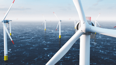 Offshore-Windpark auf hoher See