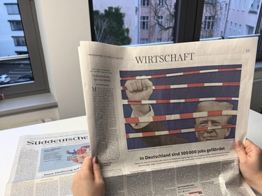 SZ-Artikel zu Content-Schmiede-Projekt Blockbildung