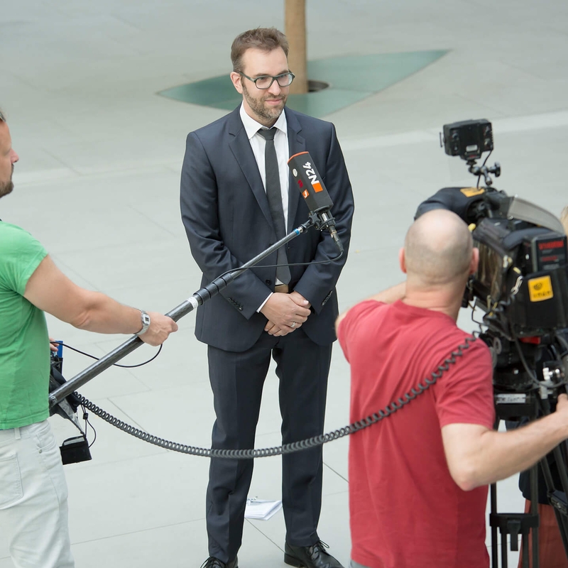 TV-Interview zum Wohnungsbautag, Berlin 2017