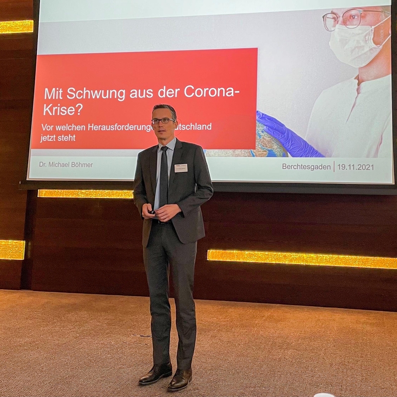 Dr. Michael Böhmer auf der Investment-Konferenz, Berchtesgaden 2021