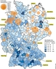 Deutschlandkarte Gewerbegebiete