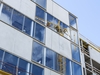 Baustelle: Glas- und Betonfassade